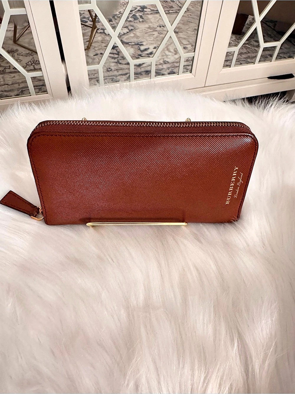 Burberry London, England Zip-Around Wallet